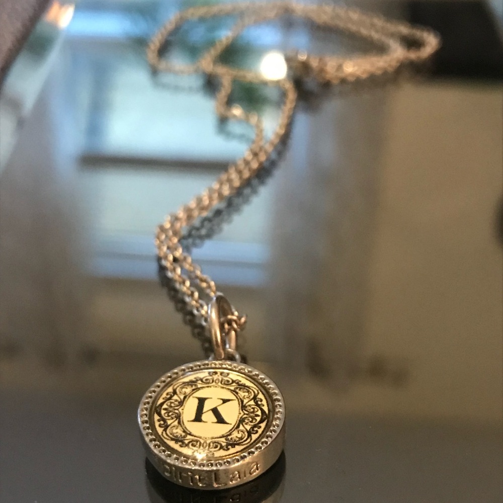 Family Letter Tree Pendant— K